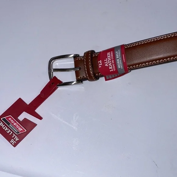 New Genuine Dickies Leather Work Belt Size 36 Tag - Picture 3 of 5